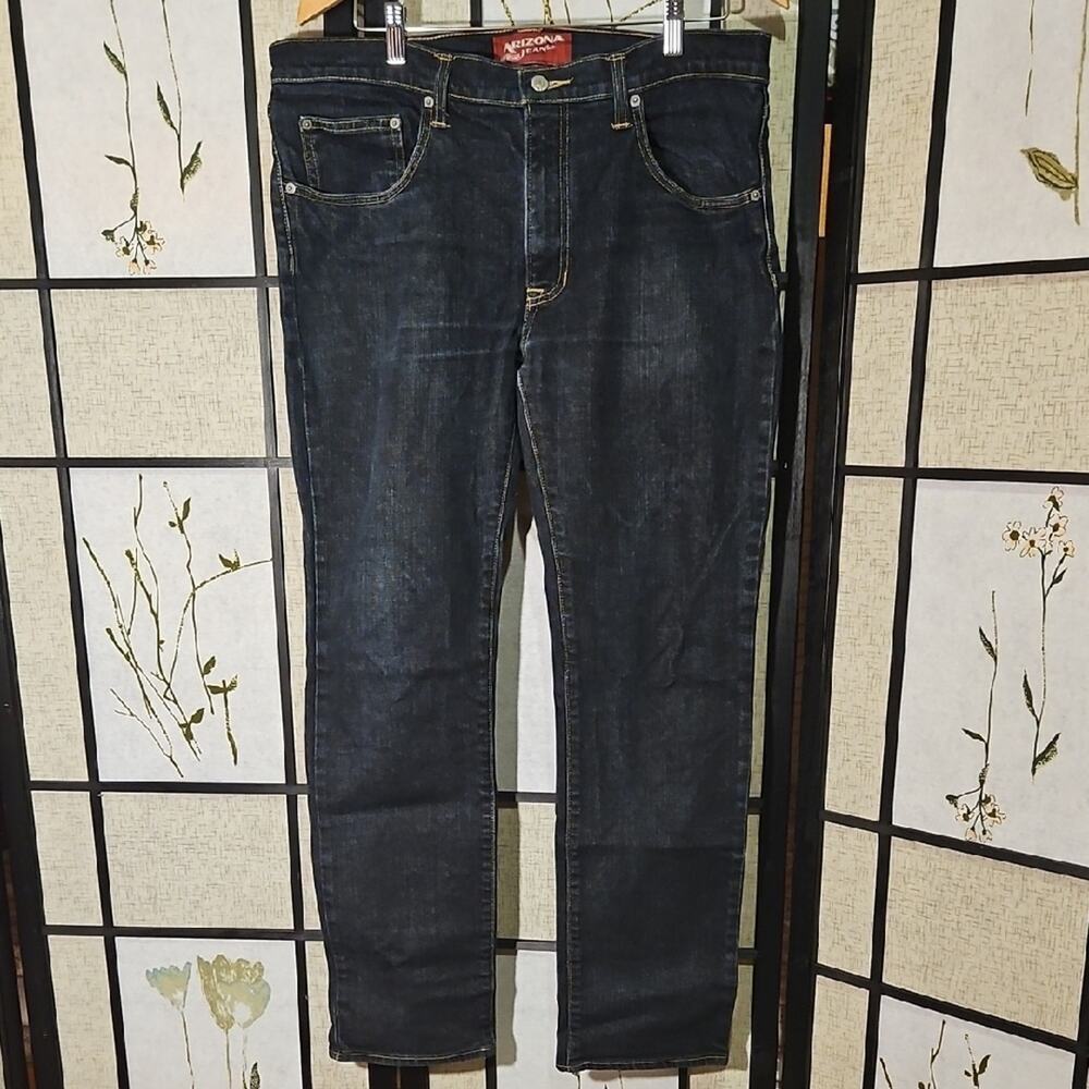 Arizona Jean Company Men's Deep Indigo Skinny Jeans - Picture 3 of 6